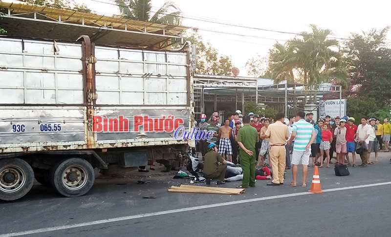 Tai nạn giao th&ocirc;ng ở Chơn Th&agrave;nh diễn biến phức tạp