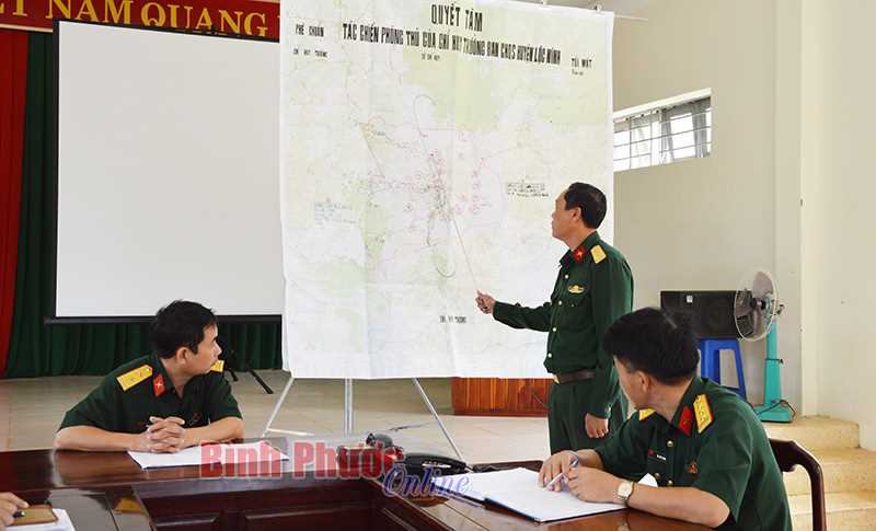 Tập huấn c&aacute;n bộ chỉ huy, trợ l&yacute; cơ quan tỉnh, huyện