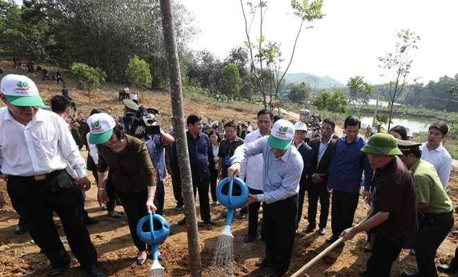 Tổng B&iacute; thư, Chủ tịch nước ph&aacute;t động Tết trồng c&acirc;y Xu&acirc;n Kỷ Hợi 2019