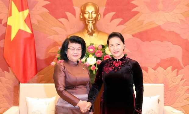 Chủ tịch Quốc hội tiếp Ph&oacute; Chủ tịch thứ hai Quốc hội Campuchia
