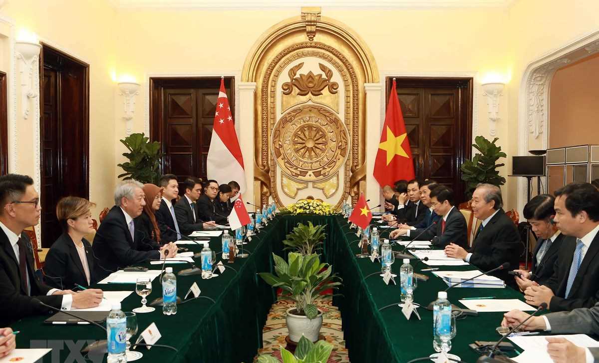 Th&uacute;c đẩy quan hệ đối t&aacute;c chiến lược Việt Nam-Singapore