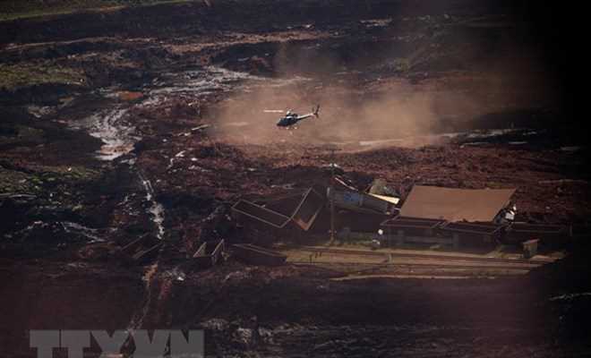 Vụ vỡ đập ở Brazil: 9 người thiệt mạng, hơn 300 người mất tích