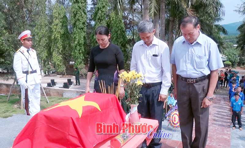 Huyện Bù Đăng truy điệu liệt sĩ Đỗ Văn Trúc