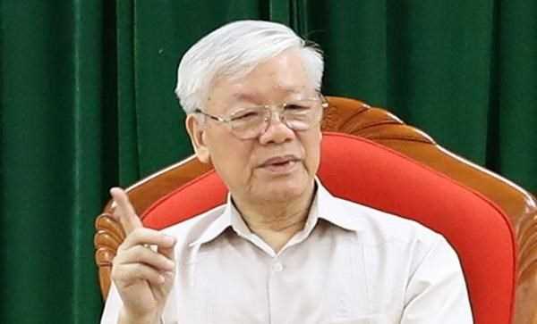 Tổng B&iacute; thư, Chủ tịch nước Nguyễn Ph&uacute; Trọng chủ tr&igrave; họp l&atilde;nh đạo