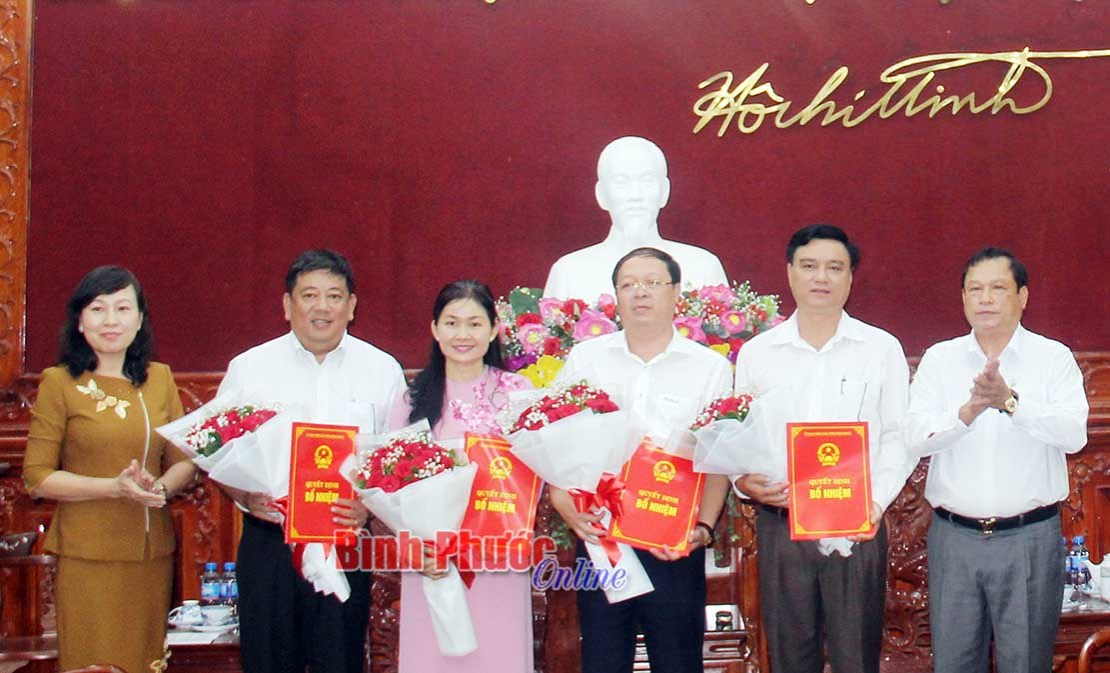 UBND tỉnh trao quyết định bổ nhiệm, điều động, ph&acirc;n c&ocirc;ng c&aacute;n bộ