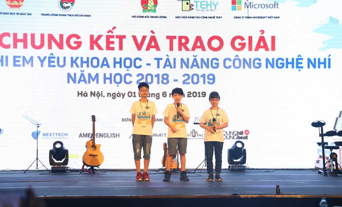 Trao giải cuộc thi Tài năng công nghệ nhí năm học 2018-2019