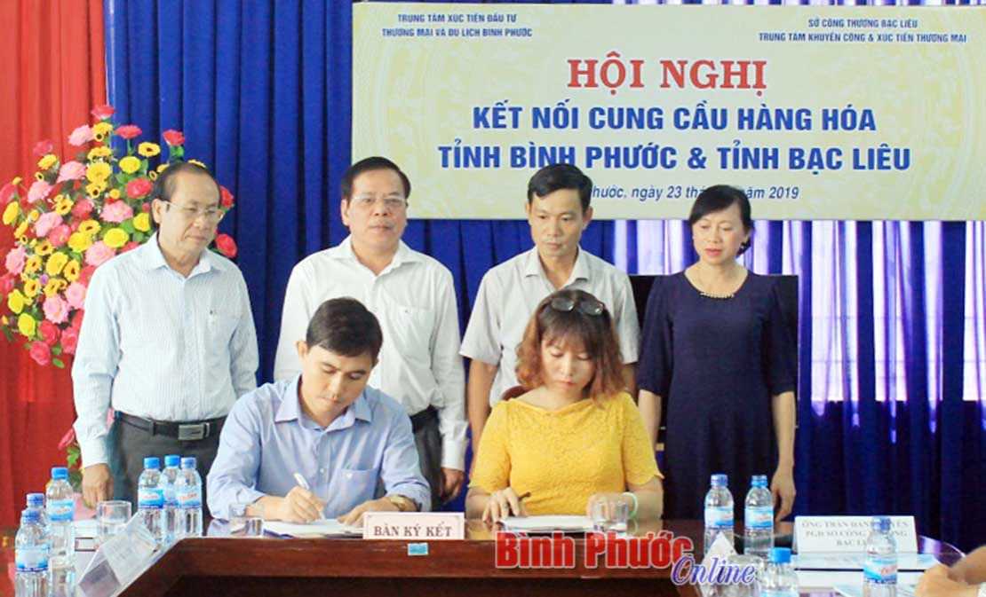 37 biên bản ghi nhớ hợp tác kinh doanh giữa doanh nghiệp tỉnh Bình Phước và Bạc Liêu