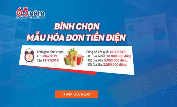 Phát động bình chọn mẫu hóa đơn tiền điện mới dễ kiểm tra, giám sát