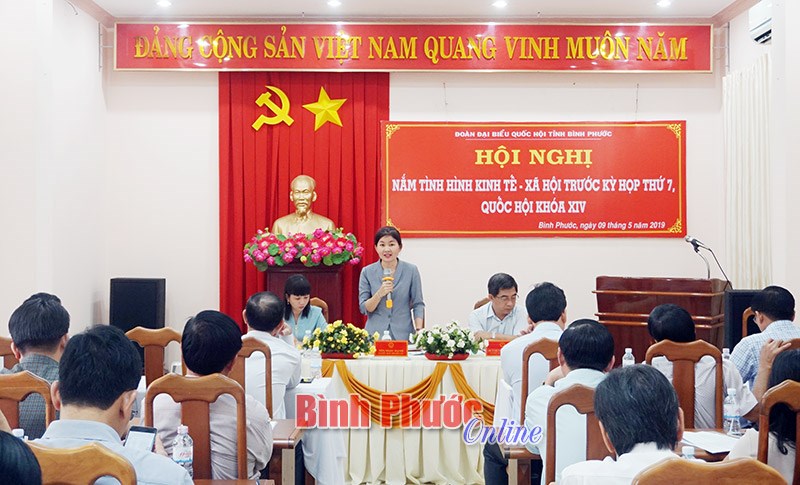 Đo&agrave;n ĐBQH tỉnh nắm bắt t&igrave;nh h&igrave;nh kinh tế, x&atilde; hội trước kỳ họp thứ 7, Quốc hội kh&oacute;a XIV