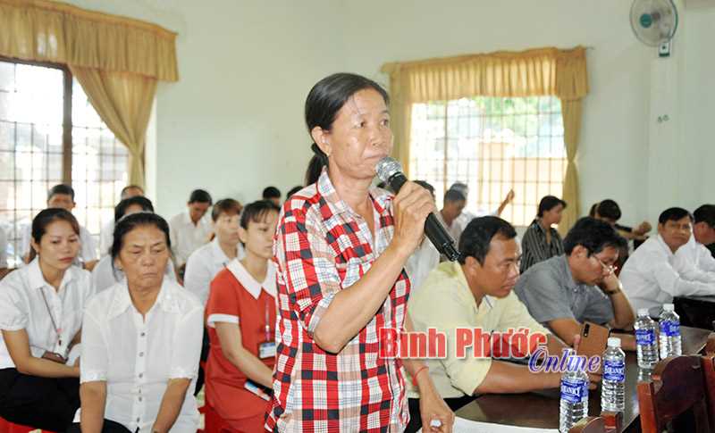 Đại biểu Quốc hội tỉnh tiếp x&uacute;c cử tri Lộc Ninh, B&ugrave; Đốp