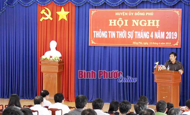 Đồng Ph&uacute; th&ocirc;ng tin thời sự th&aacute;ng 4-2019