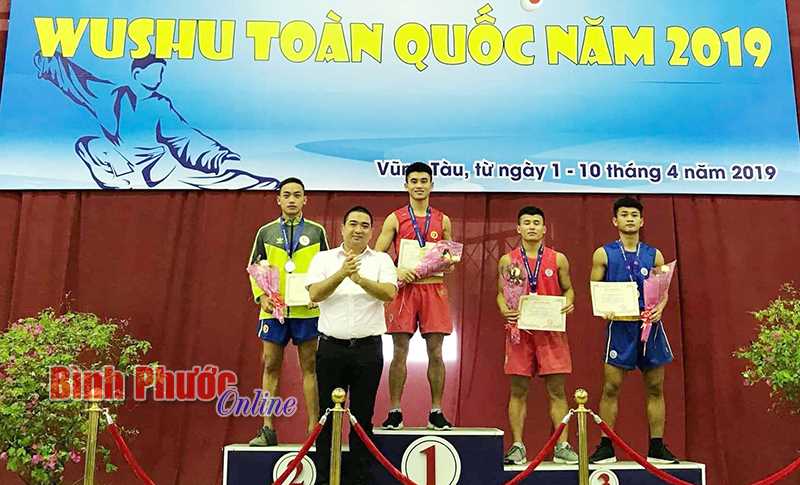 Giải vô địch Wushu toàn quốc 2019: Bình Phước giành huy chương vàng