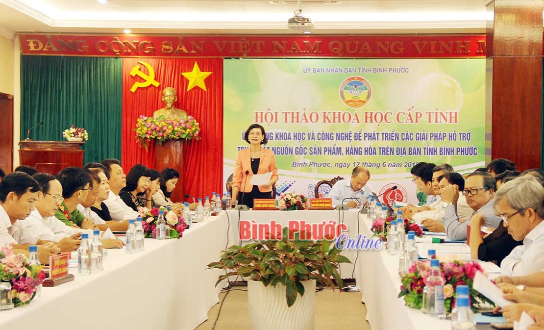 Hội thảo khoa học cấp tỉnh về truy xuất nguồn gốc sản phẩm hàng hóa