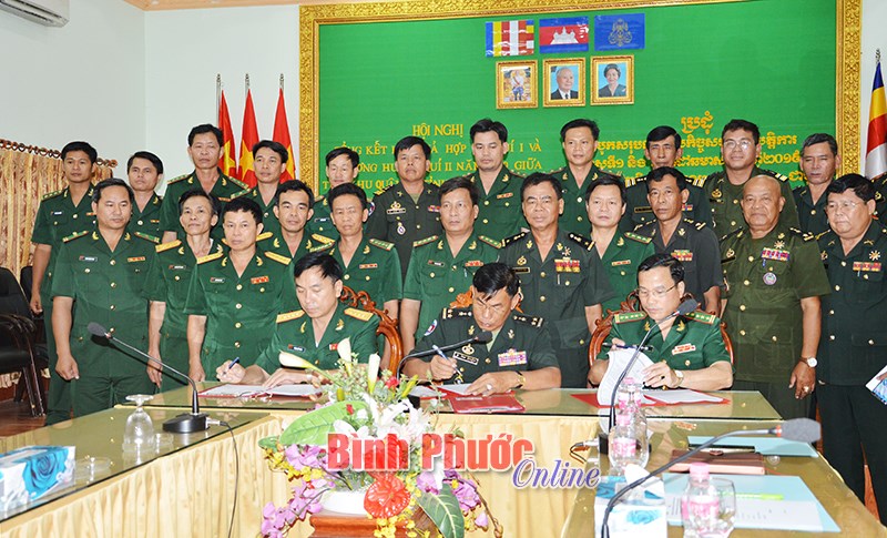 Bộ CHQS, Bộ chỉ huy Bộ đội bi&ecirc;n ph&ograve;ng B&igrave;nh Phước k&yacute; kết hợp t&aacute;c với Tiểu khu Qu&acirc;n sự tỉnh Kratie