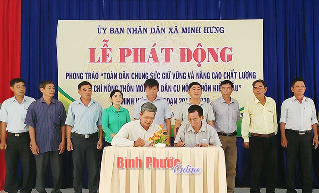 Minh Hưng phát động toàn dân nâng cao chất lượng tiêu chí NTM