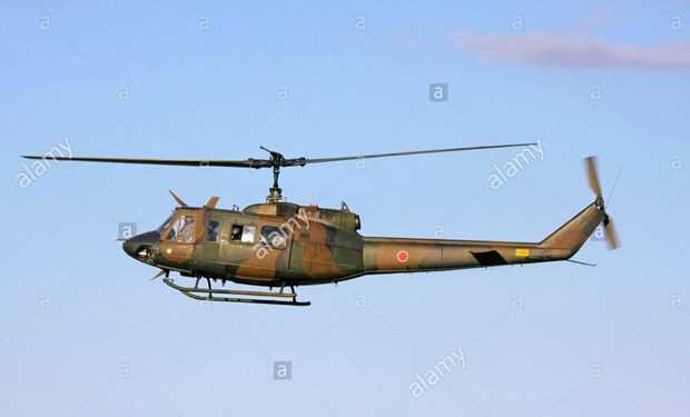 Máy bay trực thăng quân sự UH-1J của Nhật Bản bị rơi gãy làm đôi