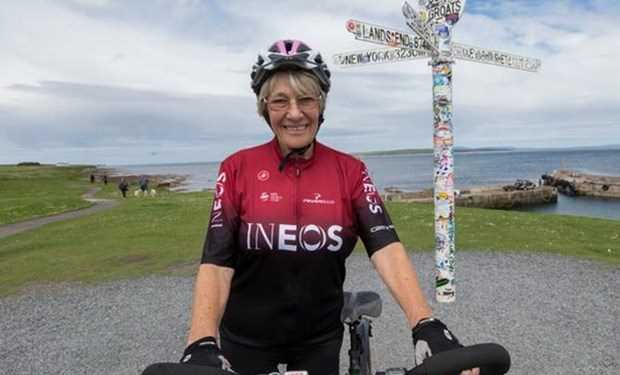 Cụ bà cao tuổi nhất thế giới chinh phục chiều dài nước Anh bằng xe đạp