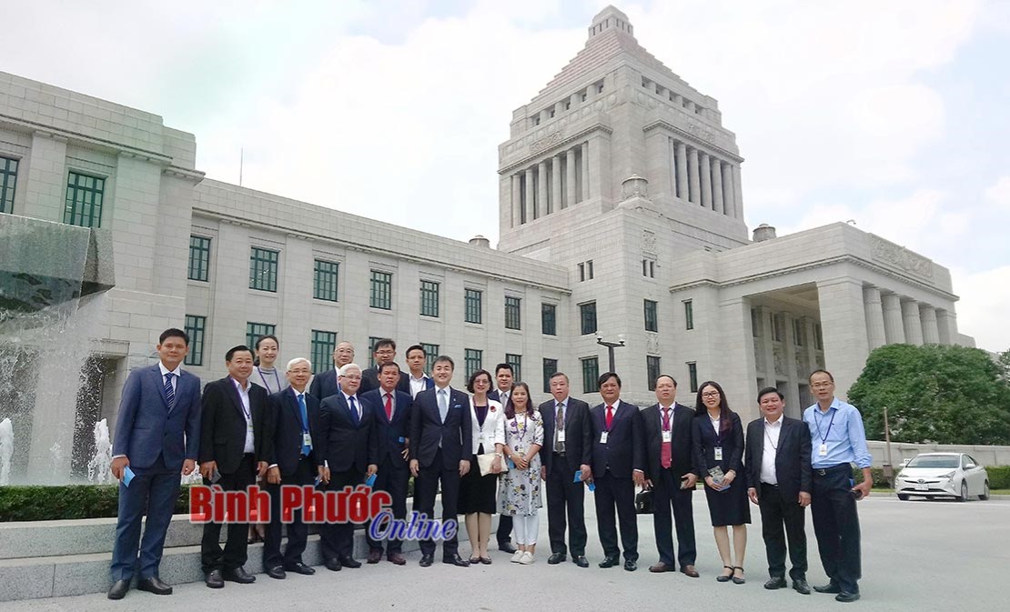Đo&agrave;n c&ocirc;ng t&aacute;c tỉnh B&igrave;nh Phước t&igrave;m hiểu hoạt động của Quốc hội Nhật Bản