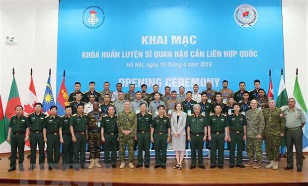 Khai mạc Kh&oacute;a huấn luyện Sỹ quan Hậu cần Li&ecirc;n hợp quốc tại Việt Nam