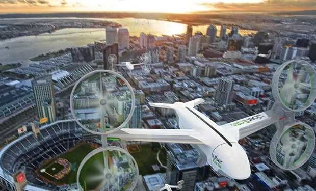 Uber sử dụng máy bay không người lái cho dịch vụ vận chuyển đồ ăn