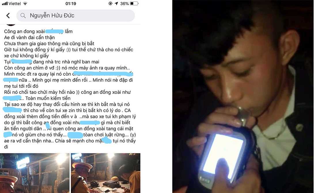 Đăng facebook x&uacute;c phạm c&ocirc;ng an, m&ocirc;̣t thanh ni&ecirc;n bị xử phạt 7,5 triệu đồng