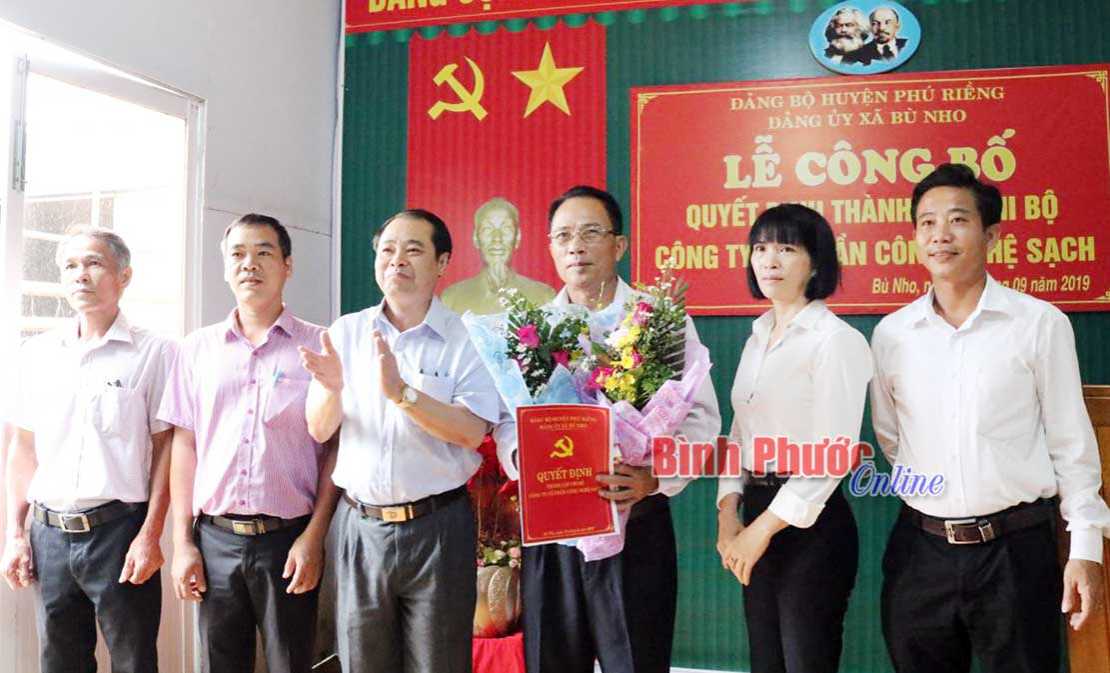 Th&agrave;nh lập Chi bộ C&ocirc;ng ty Hudavil