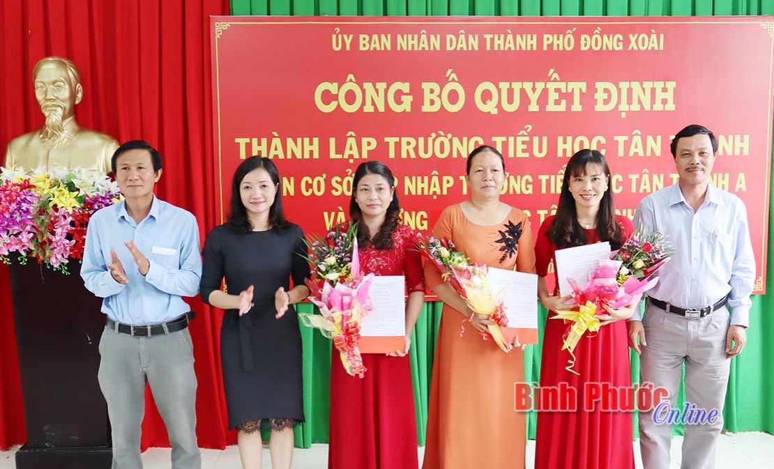 Đồng Xo&agrave;i: 2 trường học s&aacute;p nhập theo Đề &aacute;n 999 của Tỉnh ủy