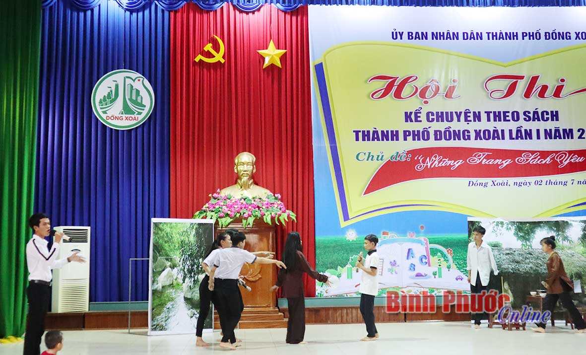 Trường THCS Tân Phú nhất khối THCS thi kể chuyện theo sách