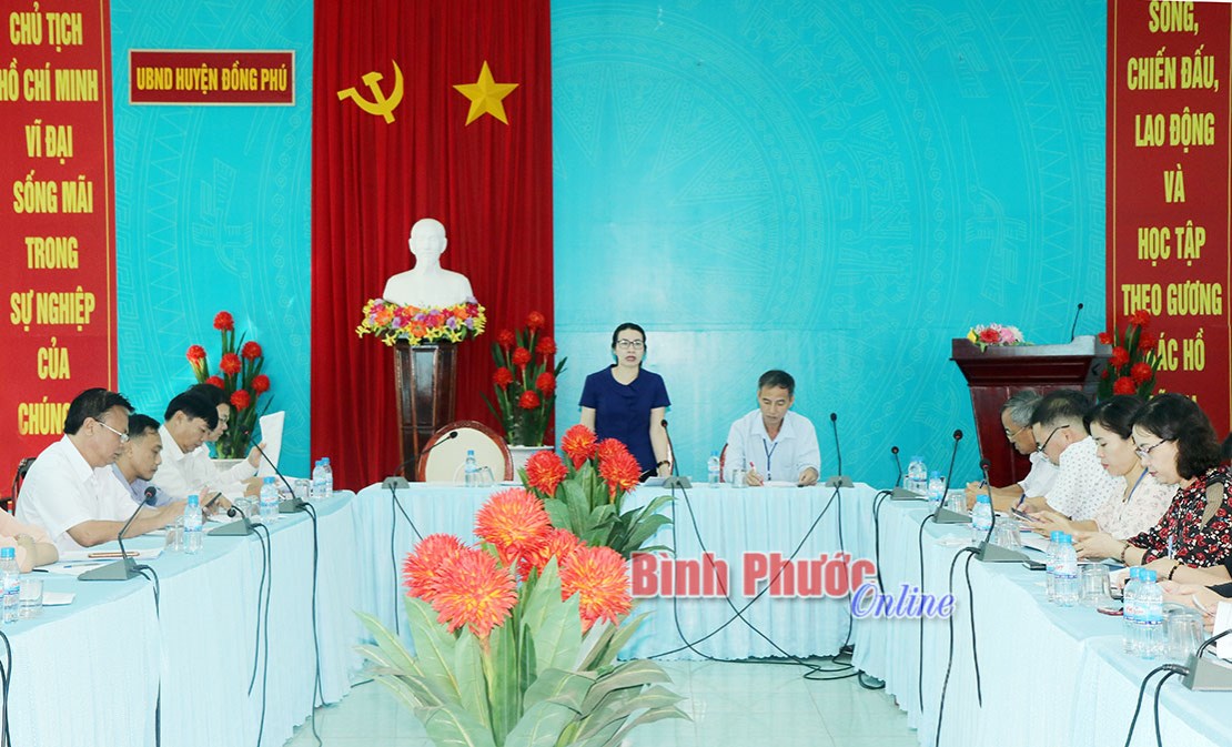 Ban chỉ đạo đề &aacute;n 192 của tỉnh kiểm tra tại Đồng Ph&uacute;