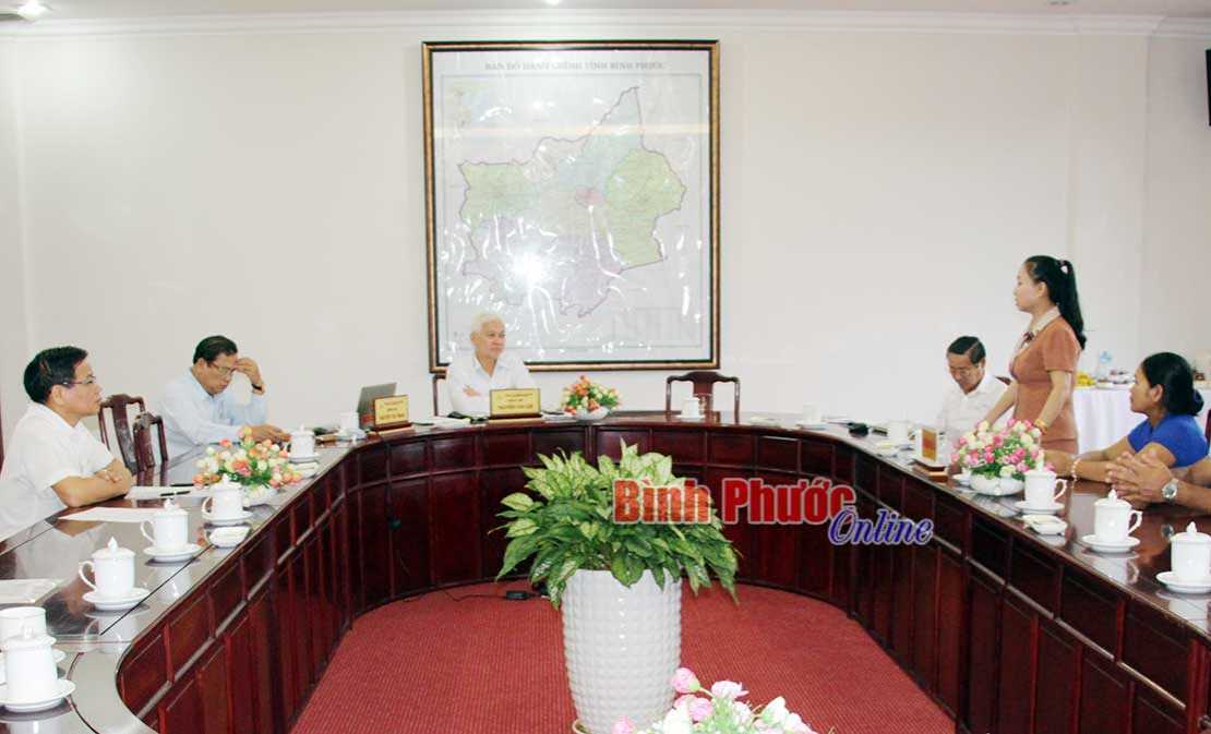 Thường trực Tỉnh ủy gặp mặt đo&agrave;n đại biểu dự Đại hội đại biểu to&agrave;n quốc MTTQVN