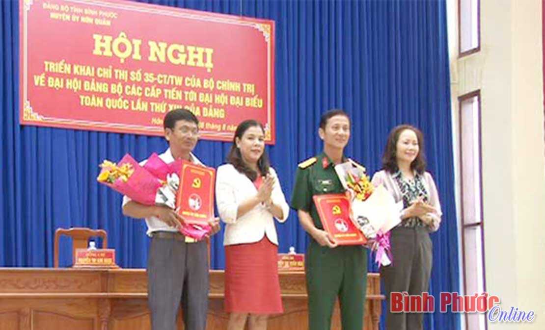 Hớn Quản qu&aacute;n triệt, triển khai Chỉ thị 35-CT/TW