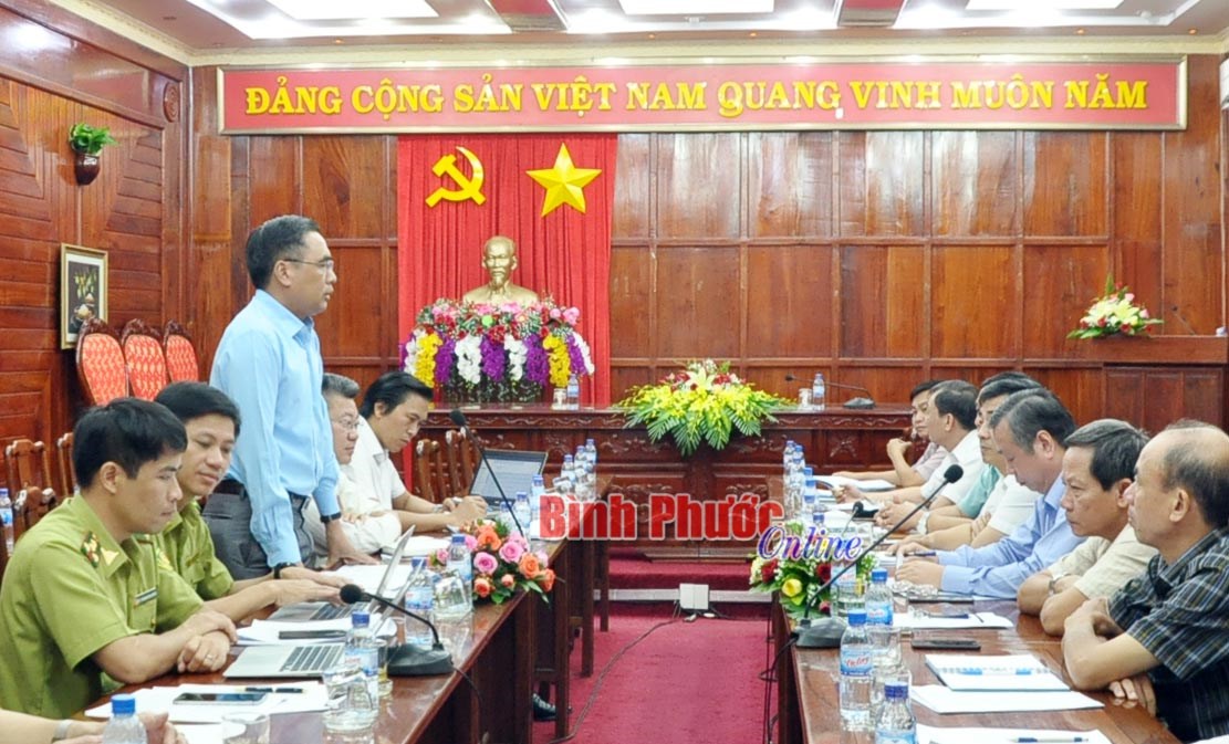 Tổng cục L&acirc;m nghiệp l&agrave;m việc tại B&igrave;nh Phước