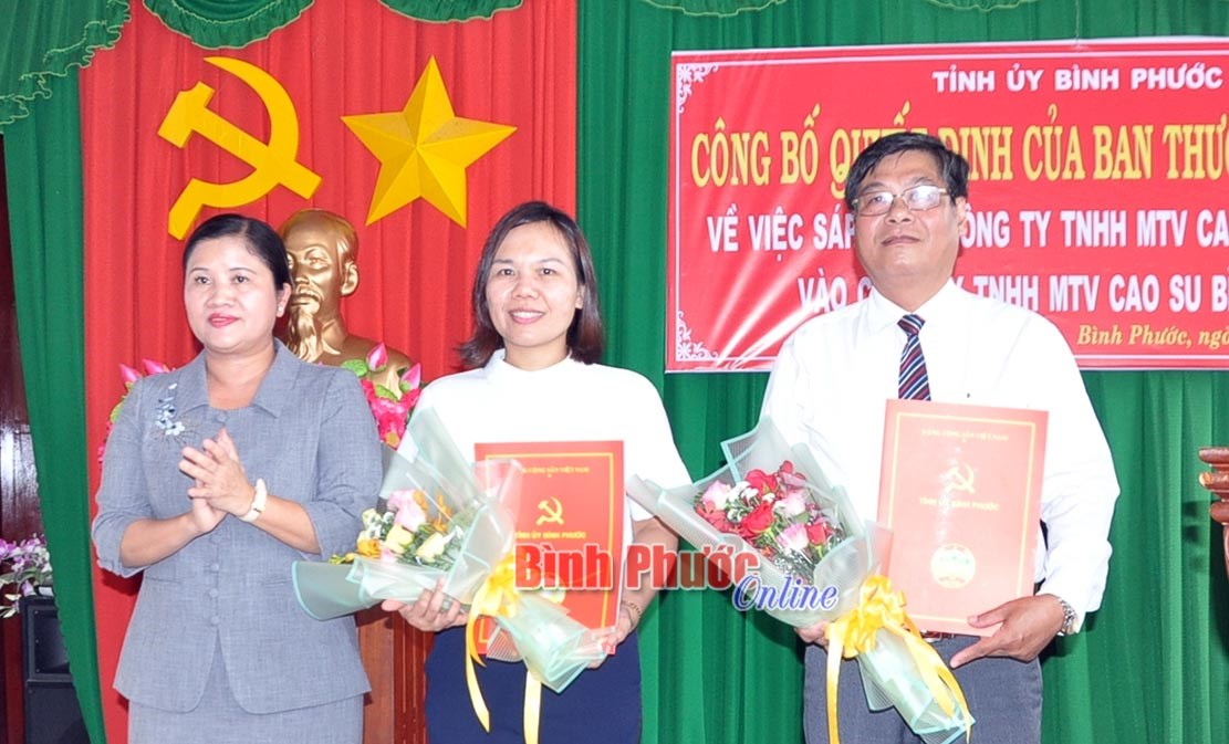 Sáp nhập Công ty TNHH MTV cao su Phước Long vào Công ty TNHH MTV cao su Bình Phước