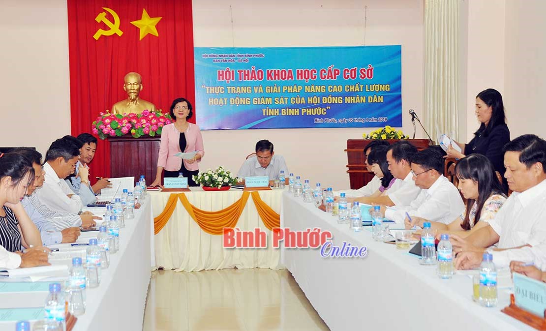 Hội thảo n&acirc;ng cao chất lượng hoạt động gi&aacute;m s&aacute;t của HĐND