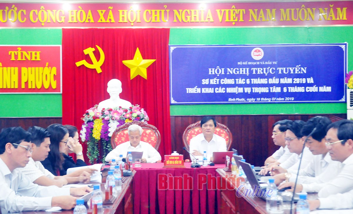 Hội nghị trực tuyến triển khai c&aacute;c nhiệm vụ trọng t&acirc;m ng&agrave;nh KH&ĐT