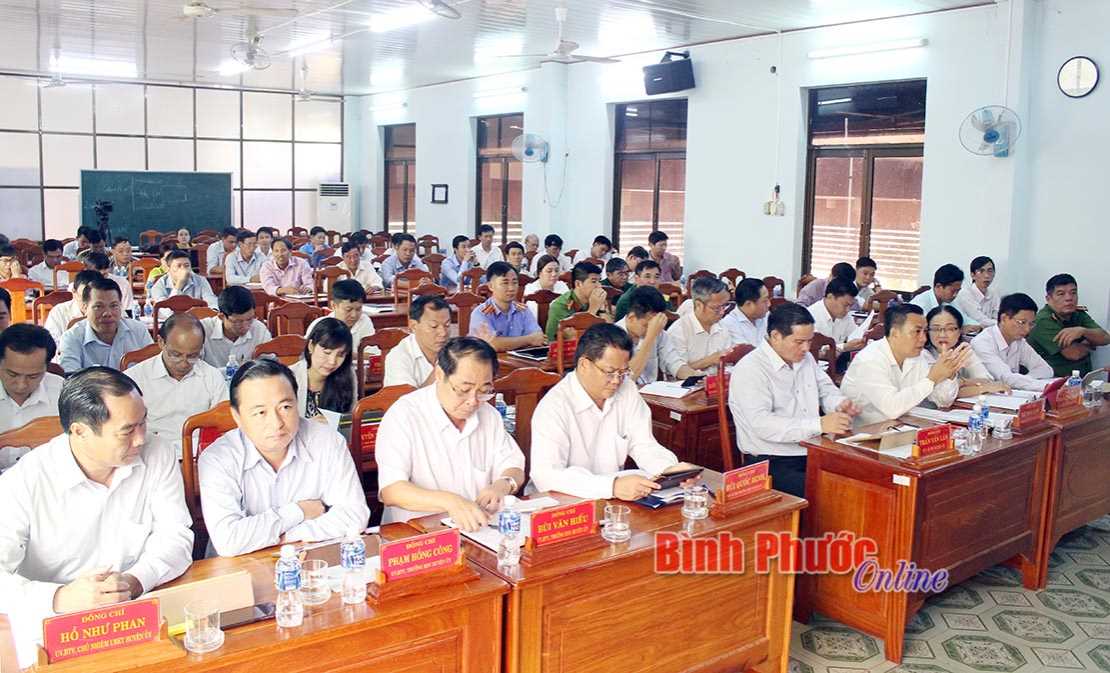 Hội nghị Ban Chấp h&agrave;nh Đảng bộ Chơn Th&agrave;nh, Ph&uacute; Riềng