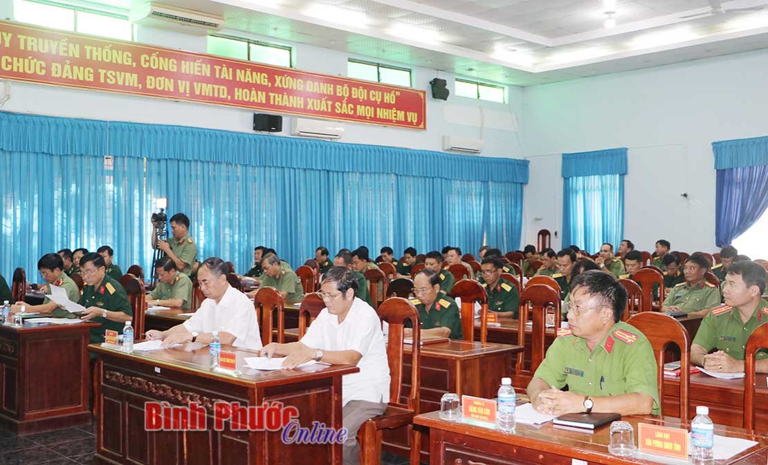 Lực lượng vũ trang tỉnh giao ban c&ocirc;ng tác thực hi&ecirc;̣n Nghị định 77/2010/NĐ-CP