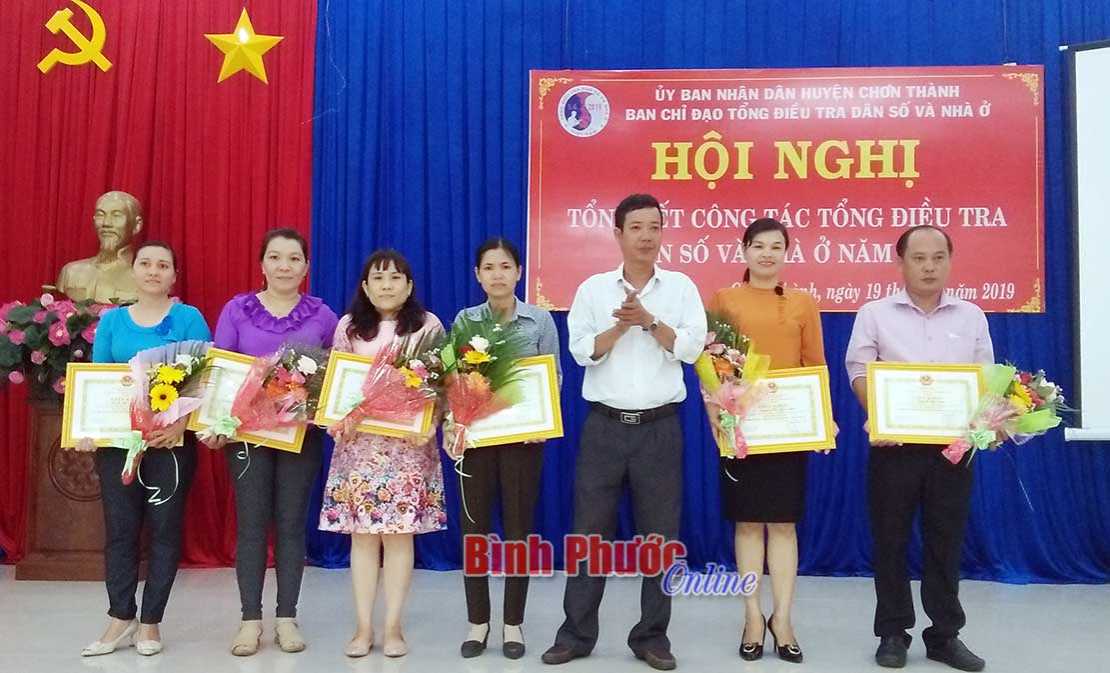 Đồng Xoài, Chơn Thành tổng kết Tổng điều tra dân số và nhà ở năm 2019