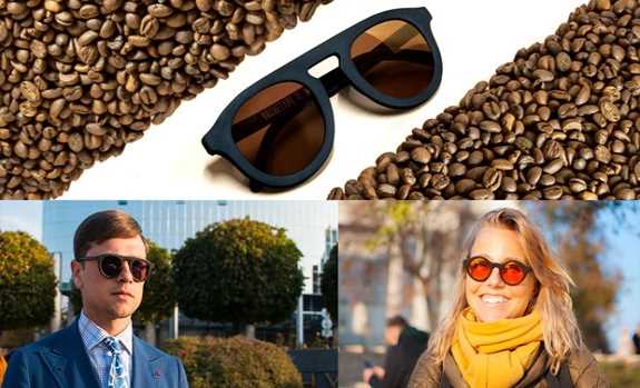 Hãng kính mắt OCHIS của Ukraine chế tạo kính râm làm từ bã càphê