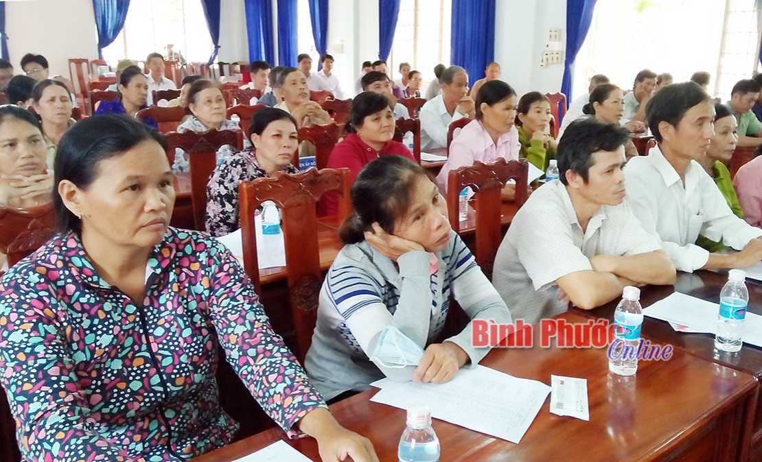 Lấy ý kiến nhân dân về bố trí tái định cư Dự án Becamex - Bình Phước