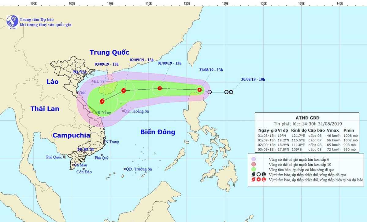 Áp thấp nhiệt đới sẽ đi vào biển Đông, có thể mạnh lên thành bão