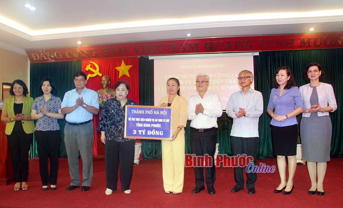 TP. H&agrave; Nội v&agrave; B&igrave;nh Phước sẽ phối hợp ph&aacute;t triển trong nhiều lĩnh vực