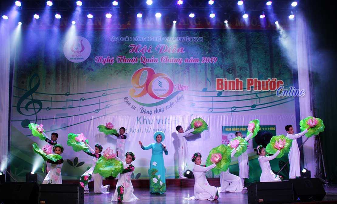 C&ocirc;ng ty cổ phần Cao su Việt - L&agrave;o đoạt giải nhất hội diễn văn nghệ quần ch&uacute;ng ng&agrave;nh cao su