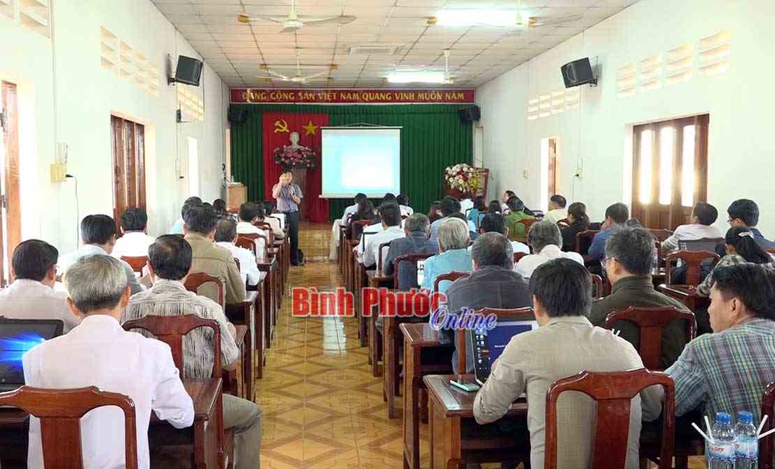 B&igrave;nh Long tập huấn phần mềm &ldquo;Ph&ograve;ng họp kh&ocirc;ng giấy&rdquo;