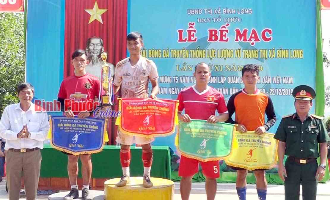 Ban CHQS Phú Thịnh vô địch giải bóng đá LLVT thị xã Bình Long lần thứ XI