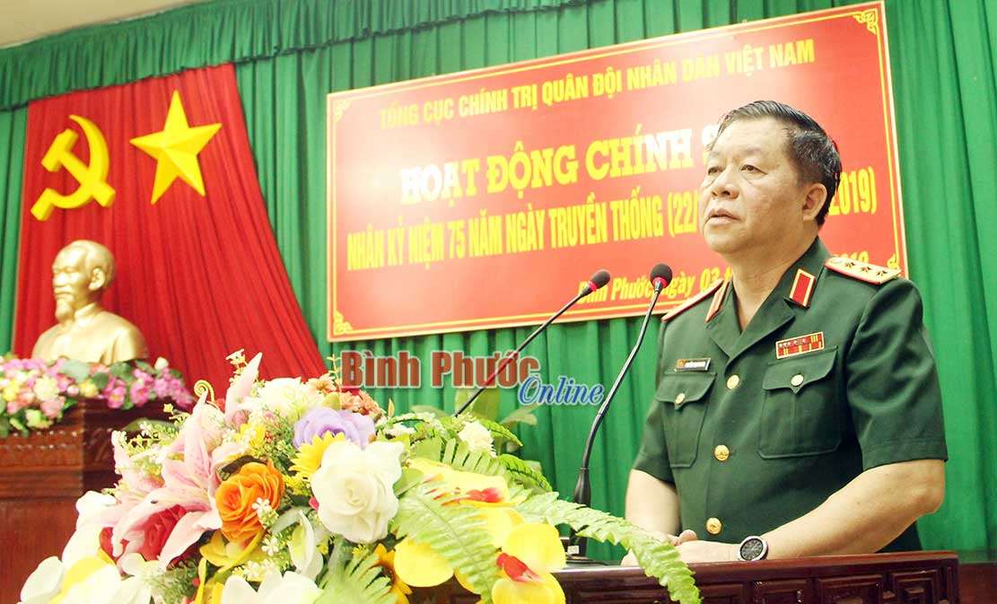 Đoàn công tác của Tổng cục chính trị làm việc tại Bình Phước