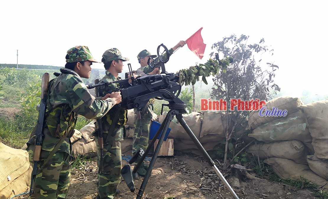 Lộc Ninh diễn tập ph&ograve;ng thủ năm 2019