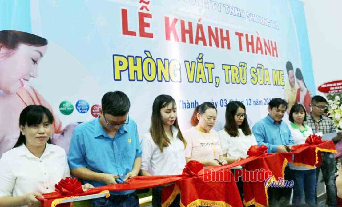 Công đoàn Công ty TNHH Shyang Ta khánh thành phòng vắt, trữ sữa mẹ