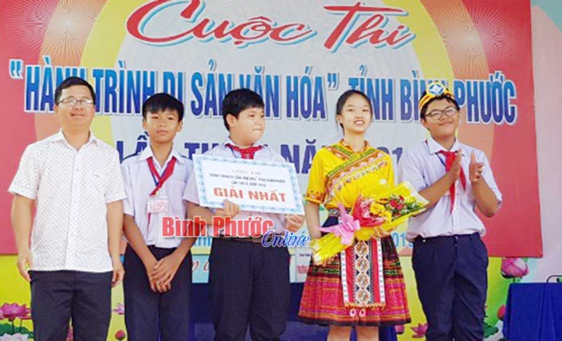 Trường TH&THCS Lương Thế Vinh nhất “Hành trình di sản văn hóa” tỉnh lần II vòng sơ khảo