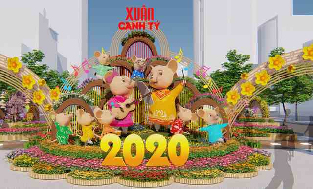 Đồng Xoài: Đường hoa xuân Canh Tý 2020 với chủ đề “Vui xuân” 